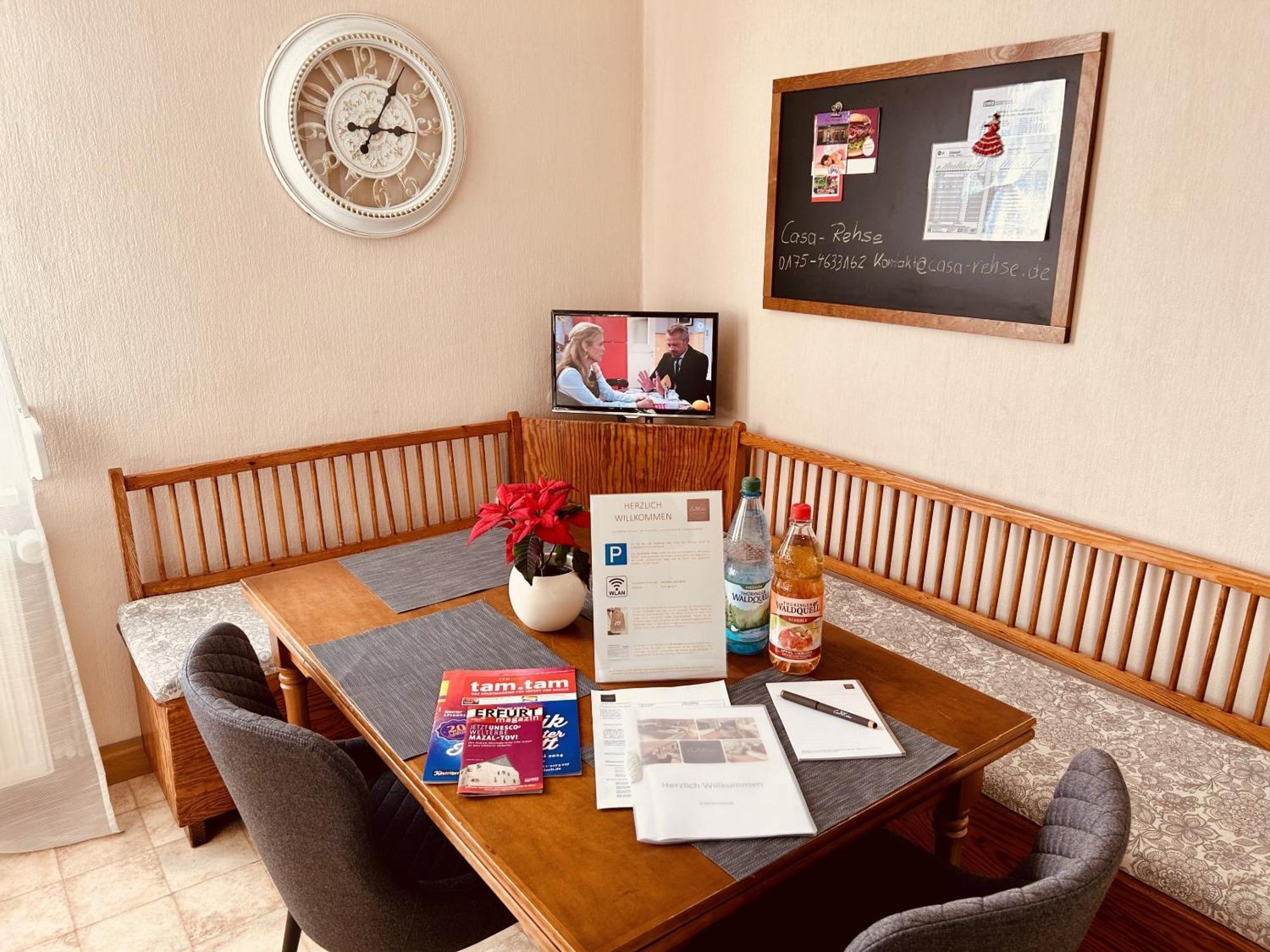 Casa Rehse I Stilvolles Apartment I 24H-Self-Check-In I Kostenlos Parken & Wlan I 55-Zoll-Smart&Kabel-Tv I Oepnv Erfurt Zewnętrze zdjęcie