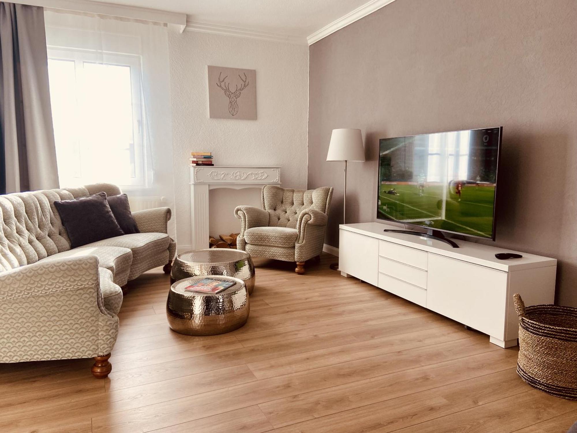 Casa Rehse I Stilvolles Apartment I 24H-Self-Check-In I Kostenlos Parken & Wlan I 55-Zoll-Smart&Kabel-Tv I Oepnv Erfurt Zewnętrze zdjęcie